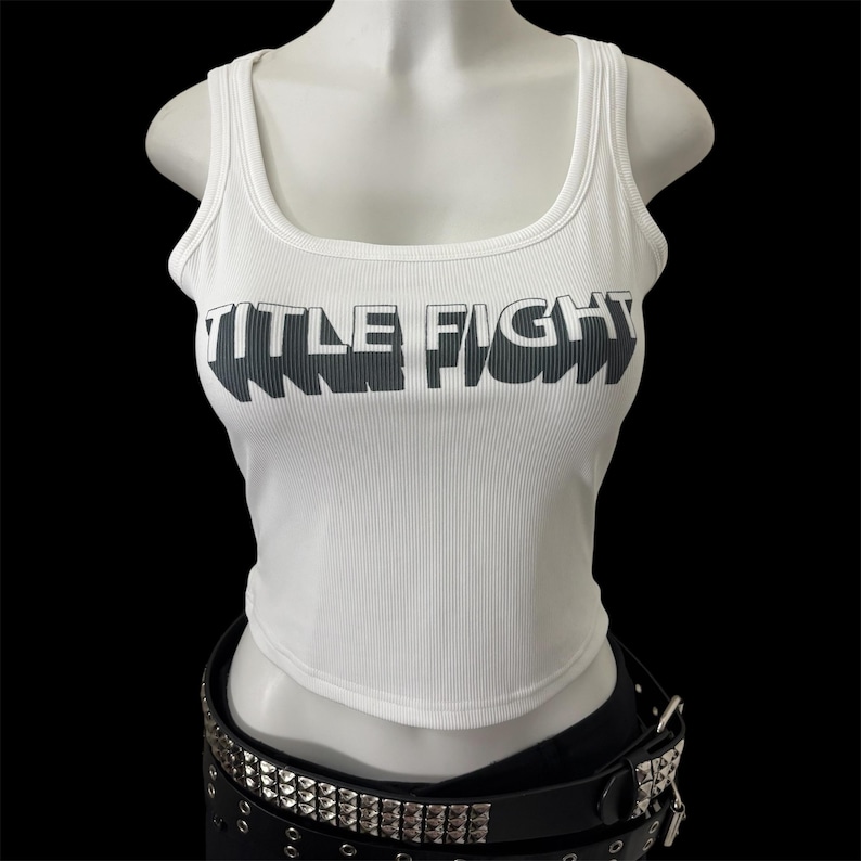 TF pop punk hardcore shoegaze band cropped tank top image 1