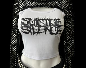 Deathcore metalcore band cropped tank top