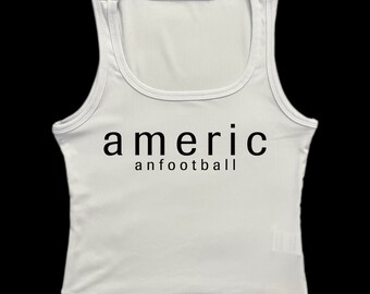 AF midwest emo band cropped tank top