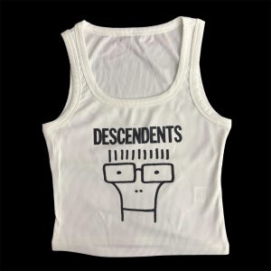 Milo punk rock melodic hardcore band cropped tank top