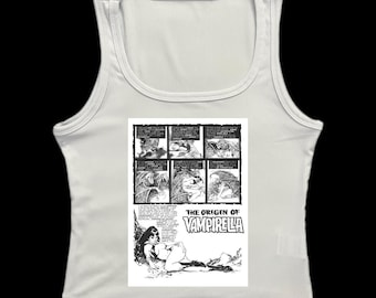 Vampirella origin vampire heroine comic book cropped tank top