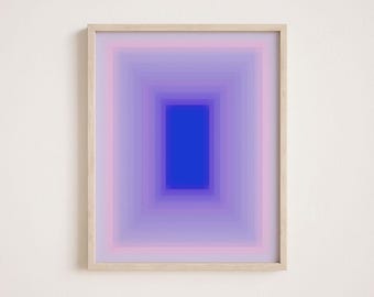 Gradient Digital Print James Turrell Inspired Art for Bedroom Wall Art Aura Art Printable Trendy Decor Gradient Poster Y2k Aesthetic Poster