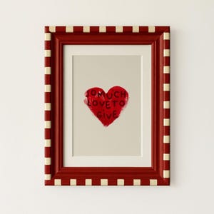Retro Love Poster für Paare Dekor Vintage Print Rote Wandkunst für Wohnzimmer Poster Valentinstag Geschenk für ihren Liebesbrief Trendy Print