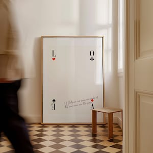 Trendy muurkunst voor koppels decor retro speelkaarten funky barwagen kunst aas posterafdrukken voor slaapzaal decor speelkamer kunst aan de muur