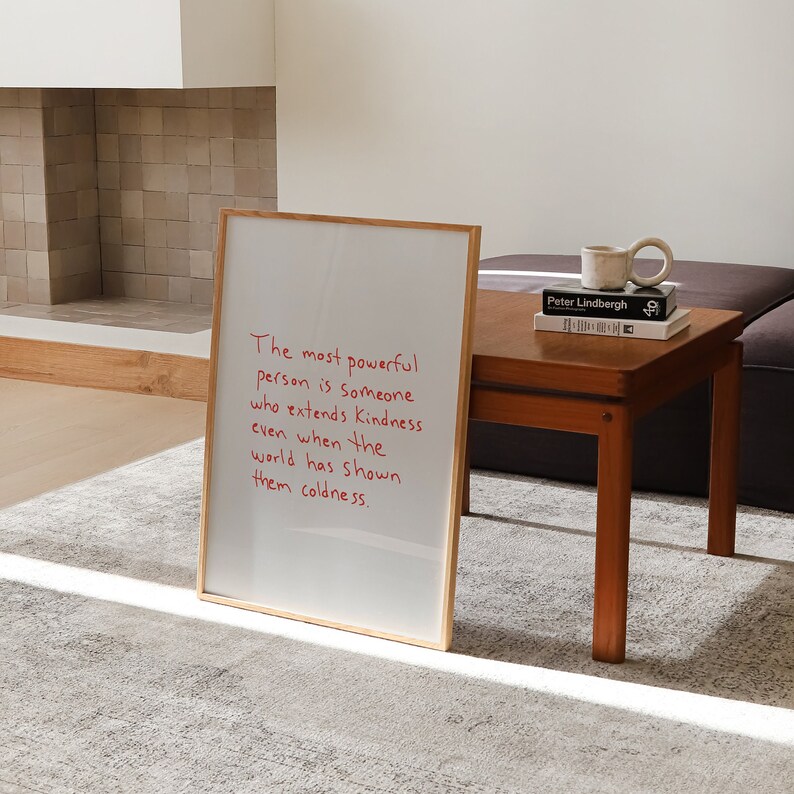 Trendy Positive Quote Print Inspirational Typography Poster Modern