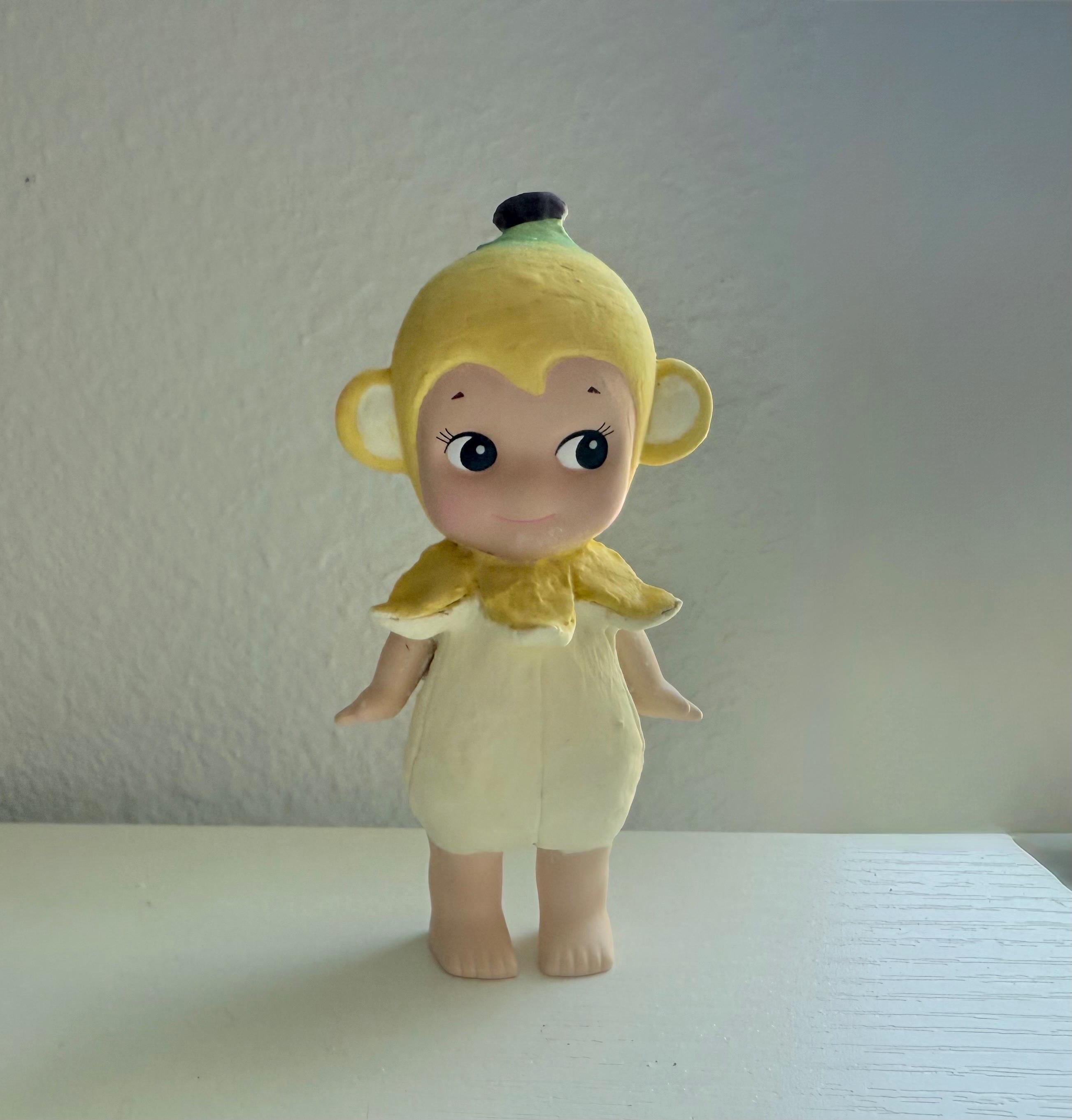 Custom Hand-painted Secret Banana Monkey Sonny Angel - Etsy