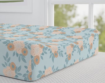 Spring Floral Baby Changing Pad Cover