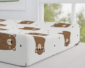 Happy Bear Baby Changing Pad Cover