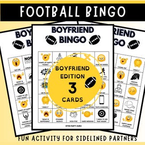 Zondag voetbalactiviteit voor partners van die-hard voetbalfans, vriendjesbingo, Football Watch Party, alleen spelen of met vrienden aan de zijlijn