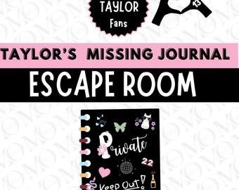 Escape Room dla fanów Taylor Merch dla dziewcząt Gra logiczna na wieczór rodzinny i do klasy Escape Room dla zabawy i nauki