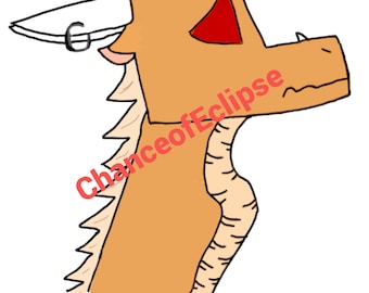 WoF Wings of Fire SkyWing MudWing Hybrid Digital Art Downloadable