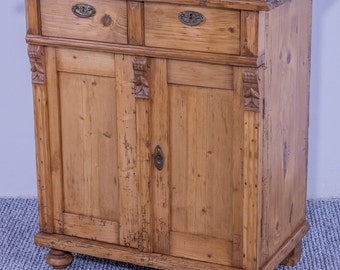 Antiek grenen dressoironderstel/dressoir gewaxt