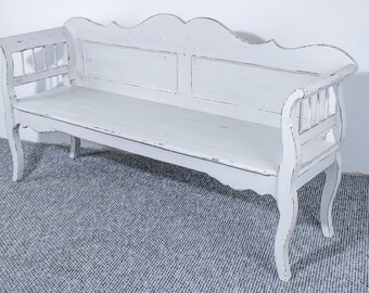 Banc Antique en Pin Blanc