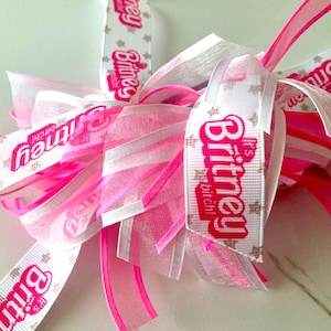 Britney Spears Themed Hair Tie For Britney Spears Fans, Gift For Girls Named Britney.