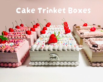 Fake Cake Trinket boxes