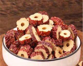 Dátiles rojos de azufaifo secos sin semillas, 7.4 oz - 15.16 oz, hierbas naturales secadas al sol