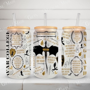 Fourth Wing Collage Libbey Glass Cup