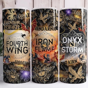 Fourth Wing Book Trio 20oz tumbler