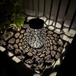Polygon solar light, outdoor lantern