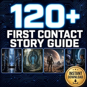 Guía de historias de ciencia ficción de Primer Contacto: Embajada alienígena, Aterrizaje en el planeta, Ruinas antiguas (Descarga digital)