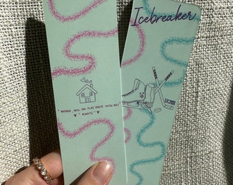 Icebreaker double sided bookmark