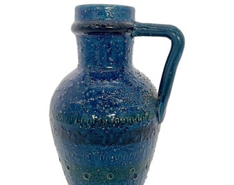 1960s Ceramic Bitossi Vase Handled Pot Pitcher