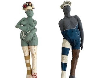 Pair of Nancy Kubale Wall Sculptures