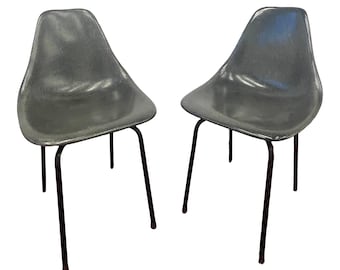 Pair of Vintage MCM Douglas Fiberglass Chairs 1960