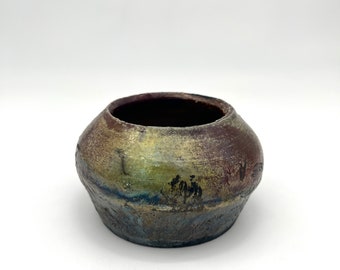 Original Studio Pottery Soda-Fired Glaze Cachepot
