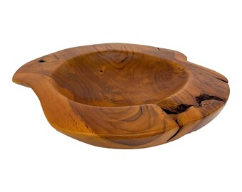 Natural Teak Large Decorative Bowl