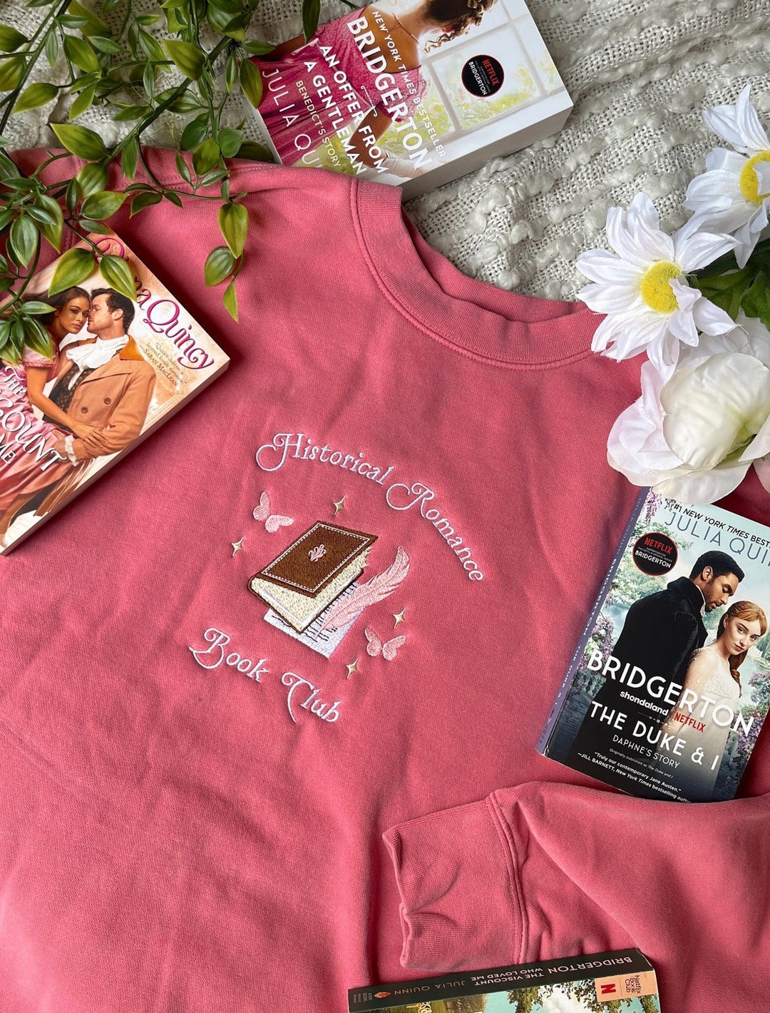 Historical Romance Reader Embroidery Sweatshirt / Reader Merch ...
