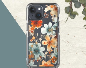 Flower Pressed Design Clear Case For iPhone 15 14 13 12 11 X XS XR 7 8 SE 2022