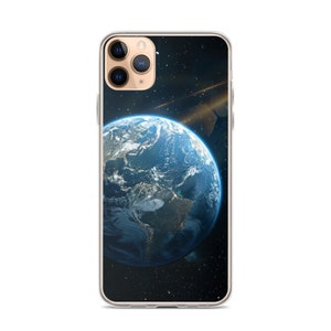 Aesthetic Clear case for Iphone | Earth from space for iPhone 15 14 13 12 11 X XS XR 7 8