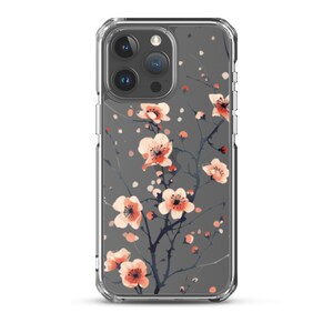 Floral iPhone Case: Elegant Blossom Design, Protective Clear Cover