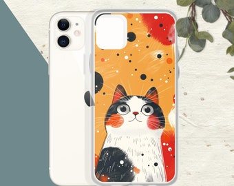 Kawaii Cat iPhone Case: Clear Protective Phone Cover