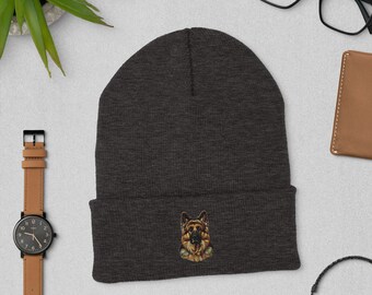 Gorro con puños bordado con escudo de pastor