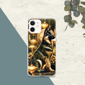 German Shepherd Lunar Festivity: Prosperity Lanterns Phone Case for iPhone®