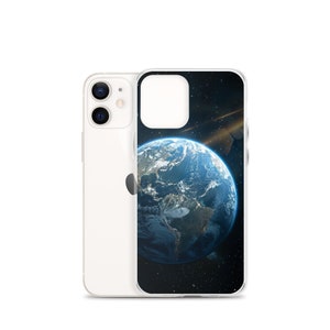 Aesthetic Clear case for Iphone | Earth from space for iPhone 15 14 13 12 11 X XS XR 7 8