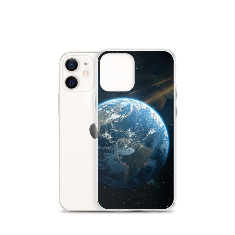 Aesthetic Clear case for Iphone | Earth from space for iPhone 15 14 13 12 11 X XS XR 7 8