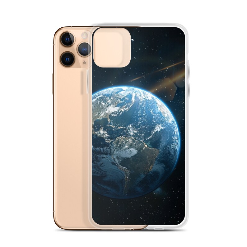 Aesthetic Clear case for Iphone | Earth from space for iPhone 15 14 13 12 11 X XS XR 7 8