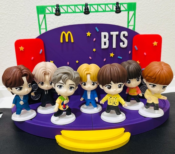 置物 BTS Tinytan Mcdonald's Inspired Display Stand – 3D Printed BTS Shelf