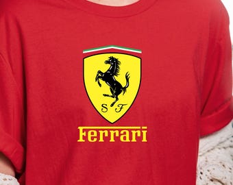 Ferrari Logo T-Shirt: Car Racing Fan Apparel - Christmas Gifts