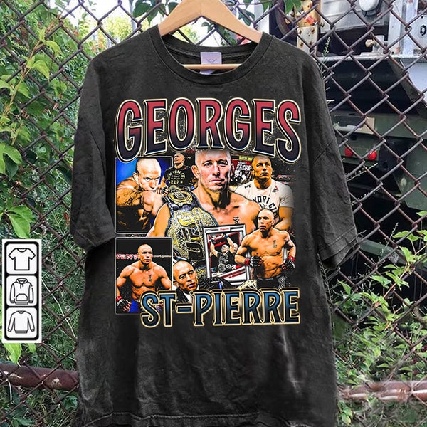 Vintage 90s Graphic Style Georges St-Pierre T-Shirt - Georges St-Pierre Sweatshirt - American Professional Boxer Tee For Man and Woman