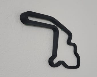 16" or 4" 3D Printed Mid-Ohio Track Art – Motorsport Wall Decor