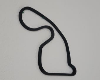16" or 4" 3D Printed Nelson Ledges Road Course Track Art - Motorsport Wall Decor