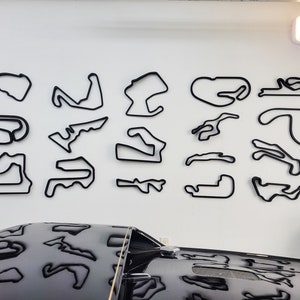 USA Race Track Wall Art – 3D Printed Race Circuits with Elevation | Car Guy Gift, Man Cave Decor, F1 Fan Gift