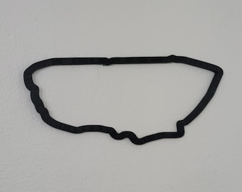 16" or 4" 3D Printed Le Mans Track Art - Circuit de la Sarthe Decor