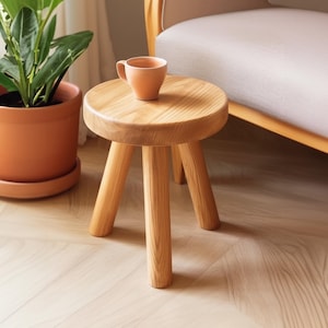 Handmade Wood Shower Seat for Indoor Use Solid Teak Shower Bath Spa Foot Stool Side Table Water Resistant Rustproof Hardware Bathroom Decor