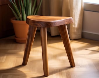 Reclaimed Wood Shower Seat for Indoor Use Solid Teak Shower Bath Spa Foot Stoo Side Table Water Resistant Rustproof Hardware Bathroom Decor