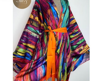 Sweet Wrap Beachwear | Printed Female Cover-Ups | Self Belted Front Style